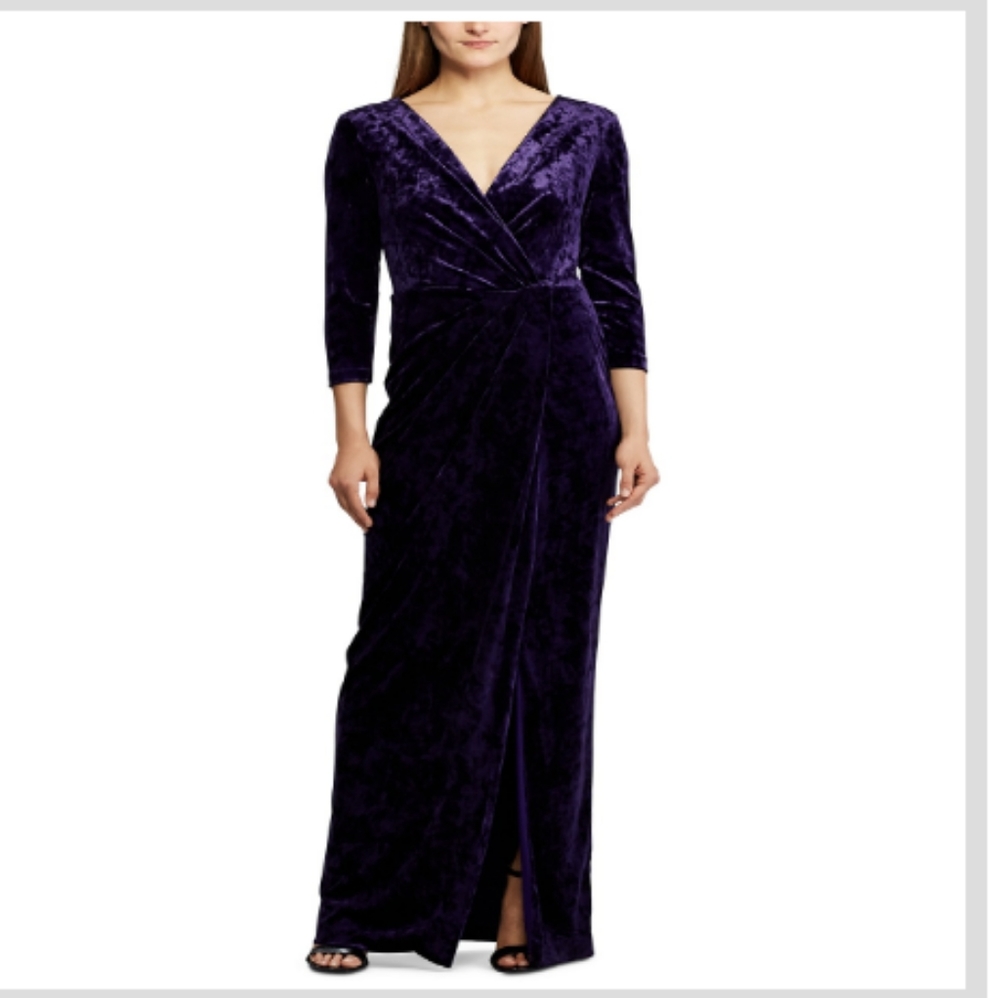 NEW LAUREN RALPH LAUREN Plum New Year's Party Prom Party Formal Dress Lady's 10